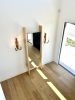 21st Century Minimalist Foyer Mirror | Decorative Objects by Walker Design Studios. Item made of maple wood works with minimalism style