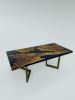 Black Dining Table - Epoxy Table - Conference Table | Tables by Tinella Collection. Item made of walnut works with boho & minimalism style