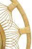 Handmade Natural Rattan Whisker Mirror Wall Decor | Decorative Objects by Amara. Item composed of fiber in boho style