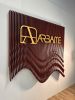 Custom Parametric Signage | Signage by ZDS. Item composed of wood in minimalism or mid century modern style