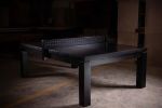 Black Oak Ping Pong Table | Tables by Aeterna Furniture. Item composed of oak wood