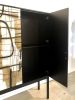 Enamel Abstract Armoire, Mix Media Art Doors | Wardrobe in Storage by Morgan Clayhall
