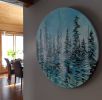 Winter's path | Oil And Acrylic Painting in Paintings by Sabine Hahnel. Item made of birch wood & synthetic