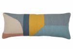 Handmade Geo Shapes Lumbar Pillow, Multi | Cushion in Pillows by Casa Amarosa. Item made of cotton