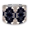 Luscius Grape Damask Lampshade | Table Lamp in Lamps by Ri Anderson | Casa Delphine Hotel Boutique in San Miguel de Allende. Item composed of aluminum
