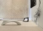 Odalisque Bench and Coffee table | Benches & Ottomans by Pryor Callaway Art and Design | Waterfall Mansion and Gallery in New York. Item made of marble with synthetic