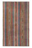 1950s Vintage chaput Kilim rug in Multicolor Striped Pattern | Area Rug in Rugs by Rug and Kilim