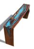 Live edge walnut dining console | Console Table in Tables by Abodeacious. Item composed of wood & synthetic compatible with contemporary and modern style