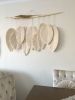 Large macrame feathers with 9 feathers - Different shapes | Macrame Wall Hanging in Wall Hangings by Damla. Item composed of wood and cotton in boho style