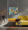 Fin d'Eté-End of Summer (sunflowers) | Oil And Acrylic Painting in Paintings by Christiane Papé. Item composed of canvas and synthetic