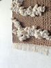 Serenity | Handwoven Wall Tapestry | Wall Hangings by Ana Salazar Atelier. Item composed of wood and cotton in boho or contemporary style