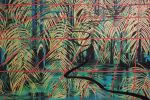River of Palms | Oil And Acrylic Painting in Paintings by Anne Blenker. Item made of canvas with synthetic