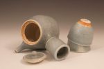 Porcelain Teapot with Wild Granite Celadon Glaze | Serveware by Hamish Jackson Pottery. Item composed of stoneware