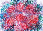 Garden of joy | Oil And Acrylic Painting in Paintings by Elena Parau. Item composed of canvas in boho or contemporary style