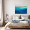 Blue Zones | Prints in Paintings by Victoria Primicias. Item made of wood & canvas compatible with contemporary and coastal style