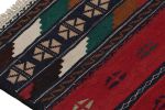 Vintage Afghan Kilim Rug with Polychromatic Stripes | Area Rug in Rugs by Rug and Kilim