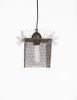 Fringe Collection 2 small & 1 medium Steel Wire Mesh Lights | Pendants by Anne Lindsay. Item composed of steel in contemporary or eclectic & maximalism style