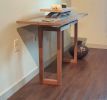 Floating Sapele Console Table | Tables by SjK Design Studios. Item composed of walnut in minimalism or contemporary style