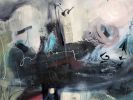Love you to the Moon | Oil And Acrylic Painting in Paintings by Marie Manon Art. Item made of synthetic