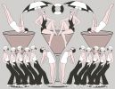 Deco Swimmers, DECS01 ( Black) and DECS 02 ( Eau De Nil ) | Wallpaper in Wall Treatments by ART DECOR DESIGNS. Item made of fabric with paper