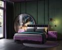 Double bed BreakFree | Beds & Accessories by PANOPTIKUM COLLECTIONS. Item made of cotton
