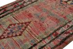 Vintage Moroccan Rug in Red with Geometric Patterns | Area Rug in Rugs by Rug and Kilim