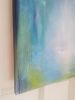 Atlantis - Abstract large blue and green watery painting | Oil And Acrylic Painting in Paintings by Jennifer Baker Fine Art. Item in contemporary or coastal style
