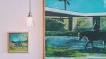 Secluded and Convenient Series | Oil And Acrylic Painting in Paintings by Kate Joiner | O'side Bakery in Oceanside. Item made of canvas & synthetic