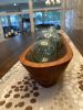 Handcarved Mahogany Centerpiece Bowl | Decorative Bowl in Decorative Objects by Wolfkill Woodwork. Item made of wood