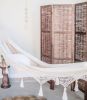 White Boho Crochet Fringe Hammock | DANIELLA | Chairs by Limbo Imports Hammocks. Item made of cotton with fiber