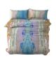 Belgian Linen Fabric Art Panel: Beloved by Dorothy Fagan | Textiles by Dorothy Fagan Fine Arts. Item made of linen compatible with mid century modern and contemporary style