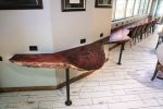 Live Edge Red Gum Wood Countertops for JSX Skyharbor lounge | Furniture by Lumberlust Designs | 2700 E Old Tower Rd in Phoenix. Item made of wood