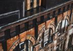 "The Need for Old Buildings" | Oil And Acrylic Painting in Paintings by Heather Kocsis. Item composed of wood and synthetic in contemporary or industrial style