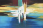 Above and Beyond | Oil And Acrylic Painting in Paintings by Nina K | San Francisco in San Francisco. Item made of canvas with synthetic