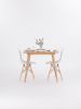 Small dining table, extending dining table for small space | Tables by Mo Woodwork. Item made of oak wood works with minimalism & mid century modern style