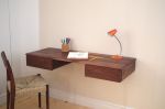 Le Ketch 48 - Floating Desk | Floating Table in Tables by Le Tenon et la Mortaise. Item made of wood works with minimalism & mid century modern style