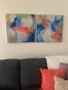 Mary's Scene | Oil And Acrylic Painting in Paintings by Lisa Collins. Item made of canvas & synthetic