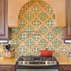 San Jose hand painted Ceramic Tile | Tiles by Avente Tile. Item made of cement