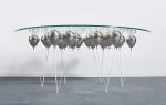 Up! Balloon Dining Table | Tables by Duffy Londonf. Item composed of metal & glass compatible with modern style
