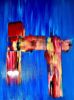 Abstract 004 | Oil And Acrylic Painting in Paintings by Dutch Montana Art. Item made of canvas