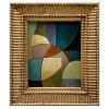 Contemporary Abstract "Jewel" Oil Painting in Vintage Frame | Oil And Acrylic Painting in Paintings by Suzanne Nicoll Studio. Item made of wood works with boho & minimalism style