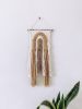 Handmade Rainbow Inspired Woven Wall Hanging Decor | Macrame Wall Hanging in Wall Hangings by Hippie & Fringe. Item made of fiber compatible with boho and art deco style