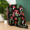 Forest Mushroom Throw Blanket | Linens & Bedding by Superstitchous. Item composed of fiber compatible with contemporary and eclectic & maximalism style