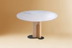 ALEX Round dining table | Tables by Dovain Studio. Item composed of metal & marble