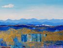 Gold Shafted Earth | Oil And Acrylic Painting in Paintings by Catherine Twomey | Mission Hospital in Asheville. Item composed of wood & synthetic