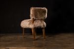 Dining Chair in Exotic Wood and Sheepskin by Costantini | Chairs by Costantini Design. Item made of wood with cotton