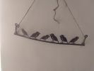 Bird | Wall Sculpture in Wall Hangings by Arttake. Item made of metal works with minimalism & contemporary style