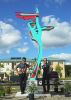 Grand Jete | Public Sculptures by Gus Lina Art. Item composed of aluminum and synthetic
