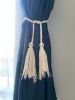 Boho Curtain tie backs, Curtain Decor | Curtains & Drapes by Got A Knot. Item made of cotton works with boho & contemporary style