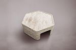 Travertine Coffee Table. Natural Stone Coffee Table. Marble | Tables by HamamDecor LLC. Item composed of marble in minimalism or contemporary style